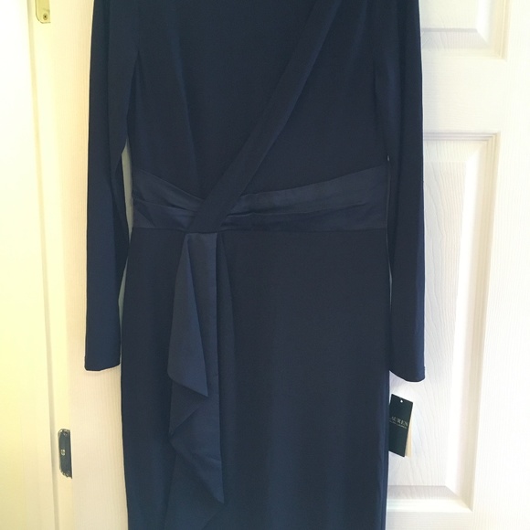 Ralph Lauren Long Sleeve Assymetrical Front Sheath, NWT - Picture 1 of 4